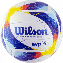 Мяч WILSON AVP SPLATTER WTH30120XB р.5 белый-синий-желтый